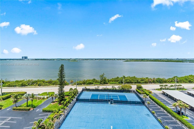 view of water feature