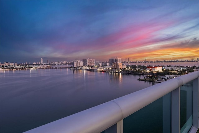 water view featuring a view of city