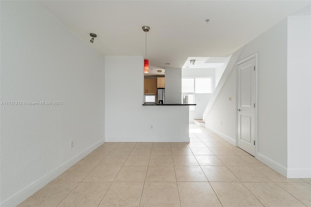 view of tiled empty room