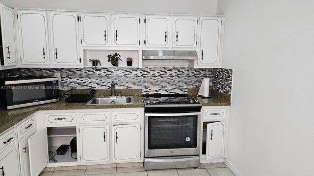 view of tiled dining space