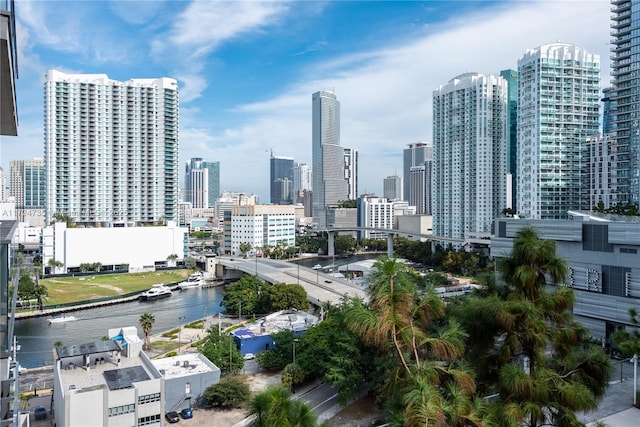 city view featuring a water view