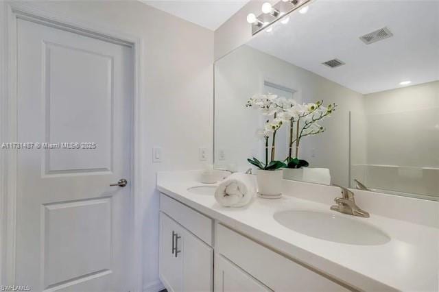 bathroom featuring vanity