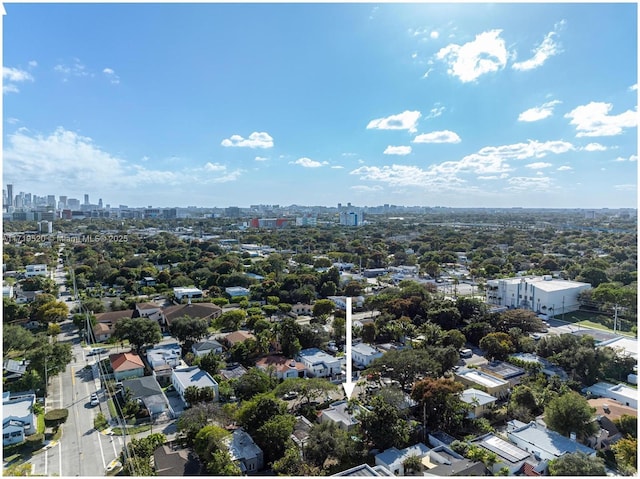 aerial view featuring a view of city