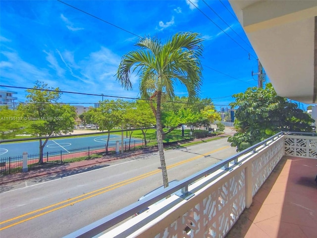 view of balcony