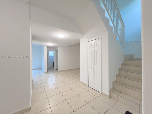 interior space with washer / clothes dryer