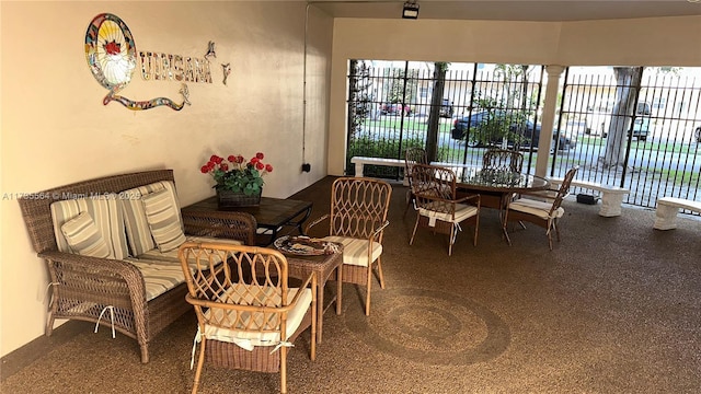 view of dining room