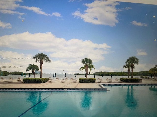 view of pool with a patio area