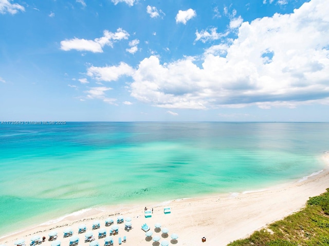 water view featuring a view of the beach