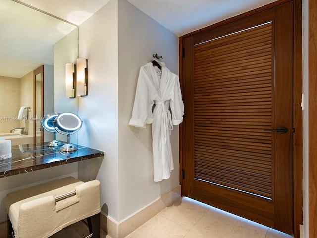 bathroom featuring tile patterned floors