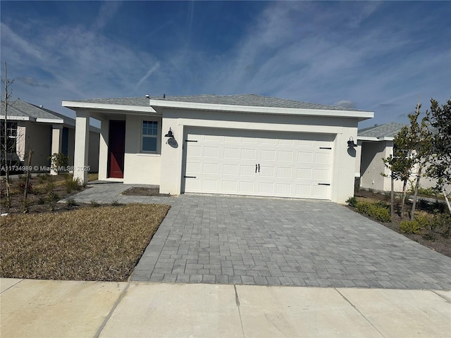 ranch-style house with a garage