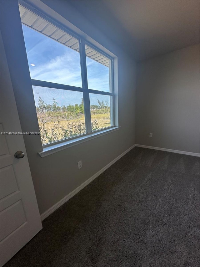 view of carpeted empty room