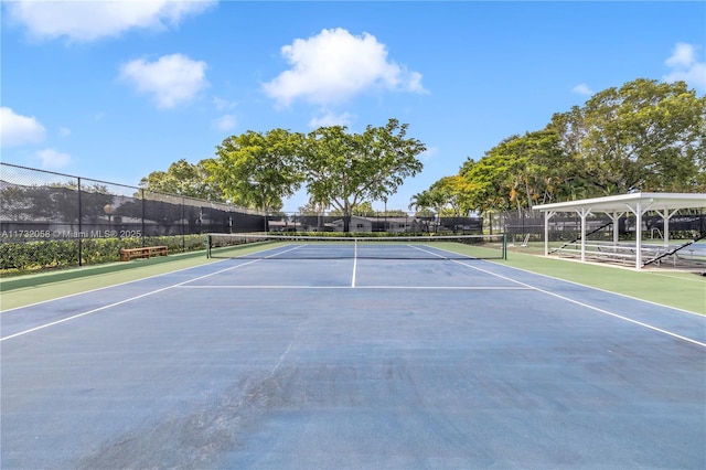 view of tennis court