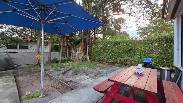 view of patio