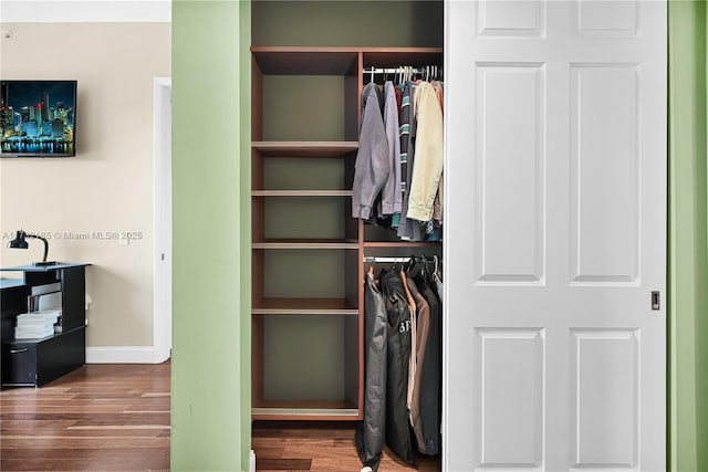 view of closet