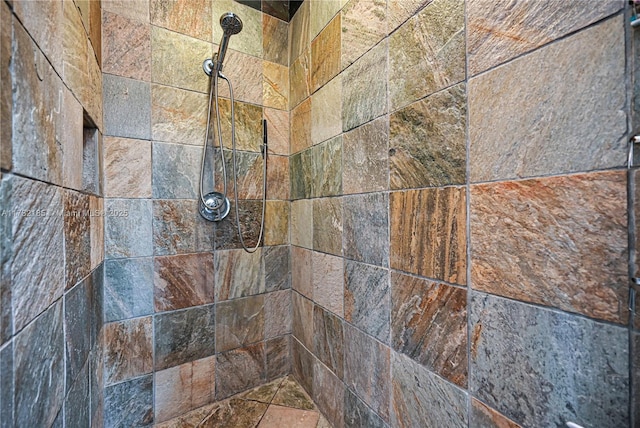 room details featuring tiled shower