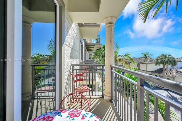 view of balcony