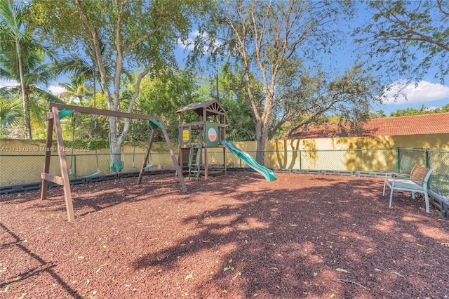 view of jungle gym