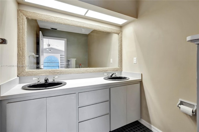 13230 N 153rd Rd N, Jupiter, FL 33478 - full bathroom with double vanity and tile patterned floors