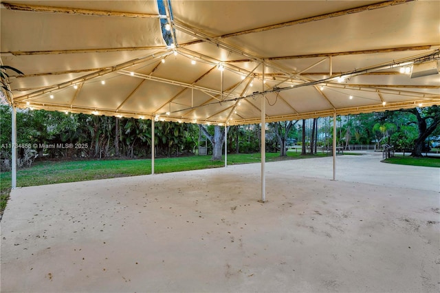 view of patio with volleyball court