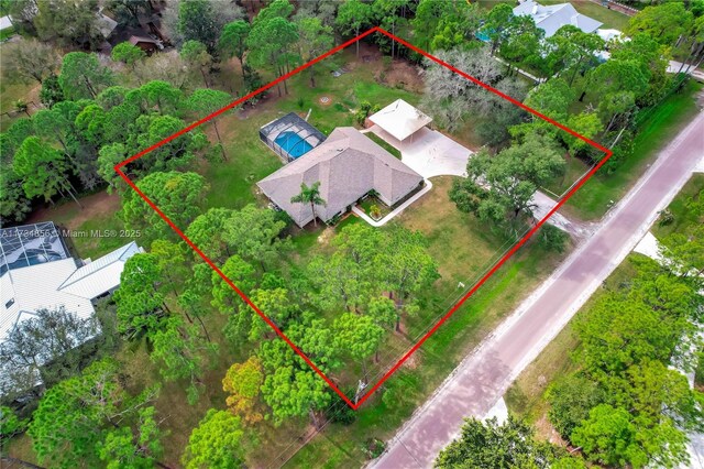 13230 N 153rd Rd N, Jupiter, FL 33478 - aerial overview of property's location featuring property boundaries highlighted