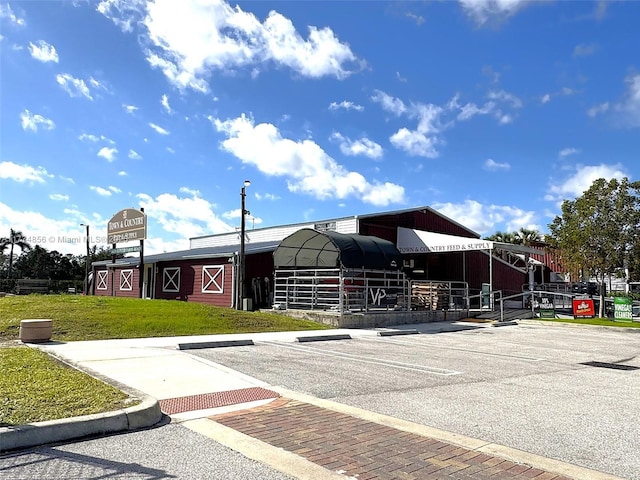 view of horse barn