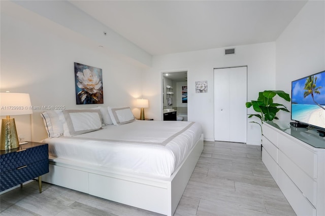 bedroom with ensuite bathroom