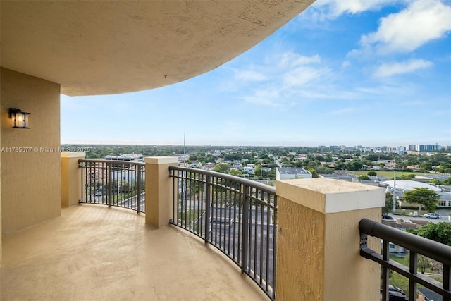 view of balcony