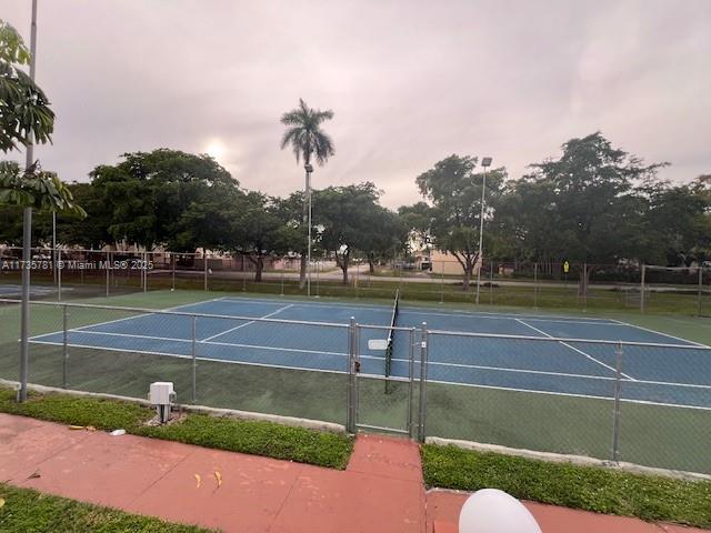 view of tennis court