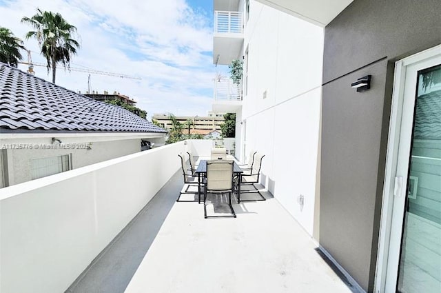 view of balcony