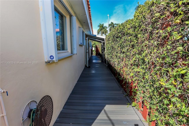 view of property exterior featuring stucco siding