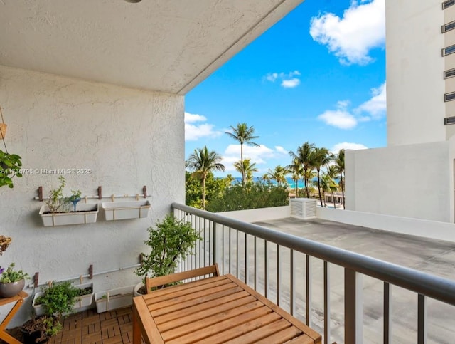 view of balcony