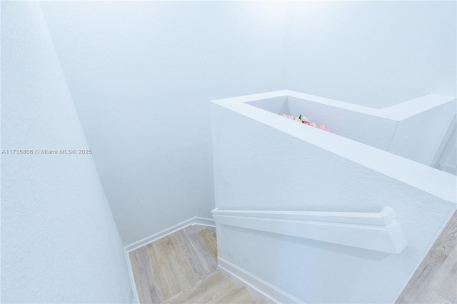 bathroom featuring hardwood / wood-style flooring