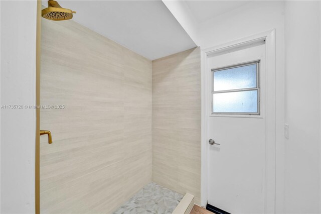 spare room featuring light hardwood / wood-style floors