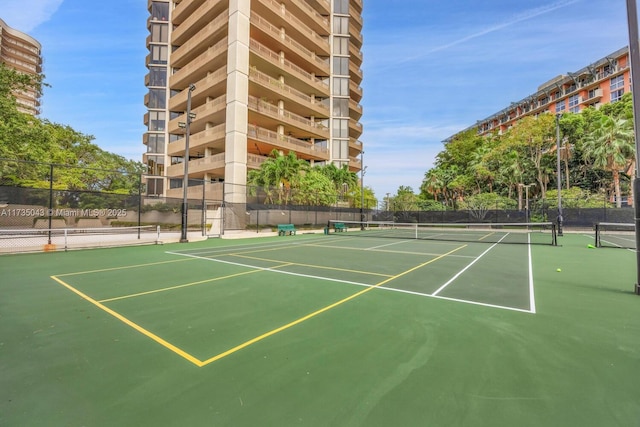 view of tennis court