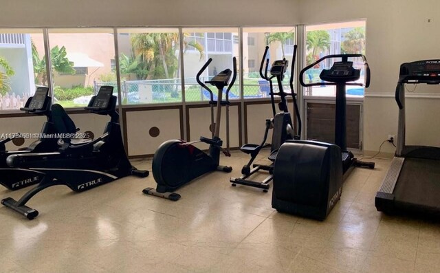 view of workout area