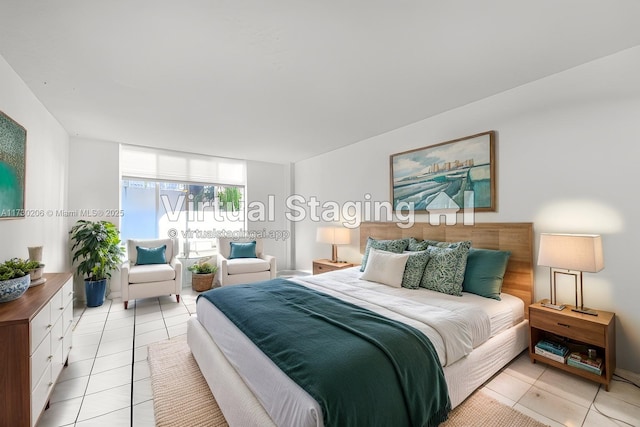 1666 W Ave Unit 207, Miami Beach, FL 33139 - bedroom with light tile patterned floors