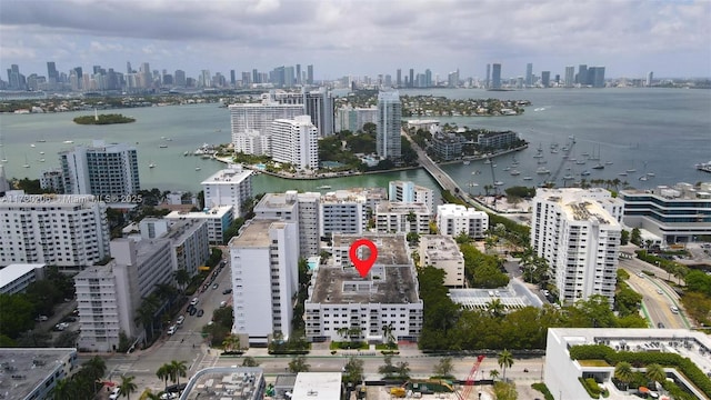 1666 W Ave Unit 207, Miami Beach, FL 33139 - aerial view of skyline and a large body of water