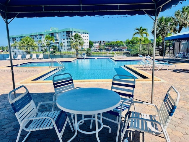 view of pool with a patio area