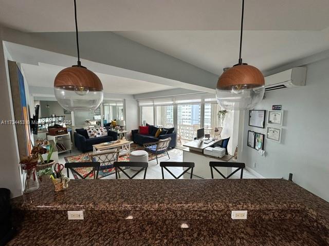 dining area with a wall unit AC