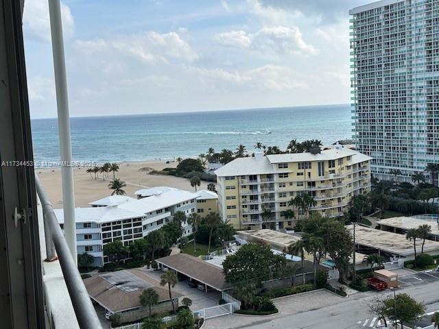 water view featuring a view of the beach