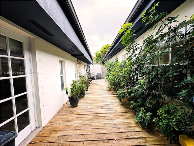 view of wooden terrace