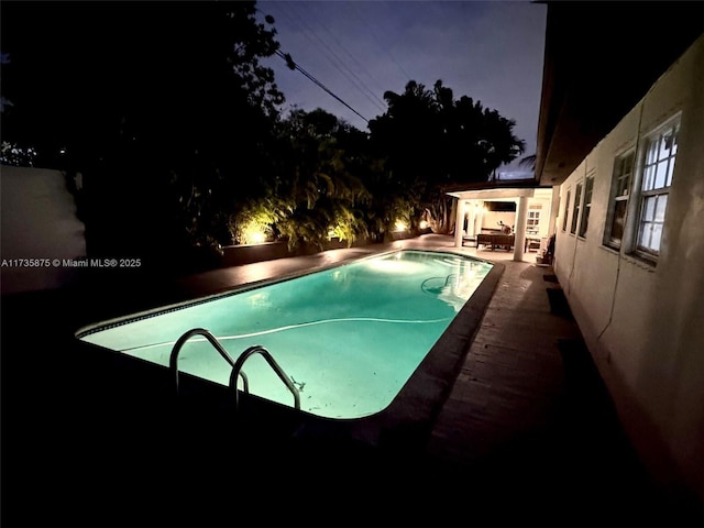 view of pool with a patio area