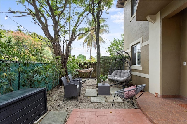 view of patio / terrace with an outdoor hangout area