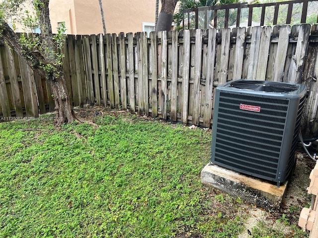 exterior details featuring central AC unit