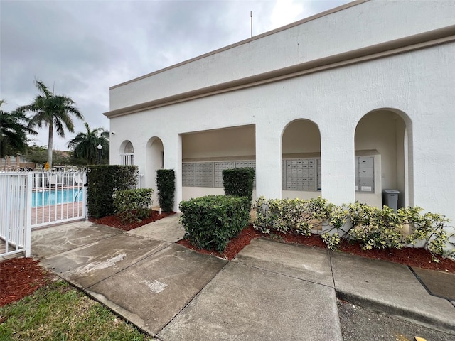 exterior space featuring a community pool