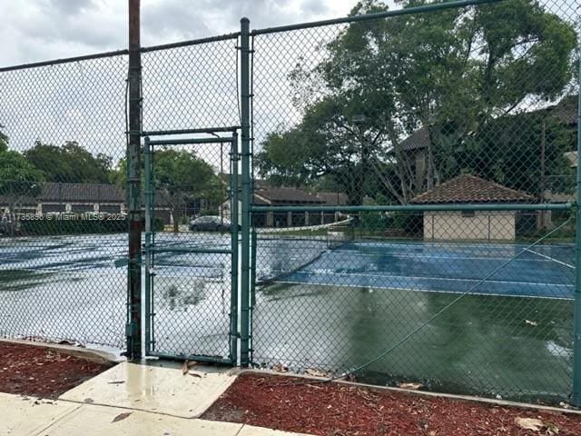 view of tennis court