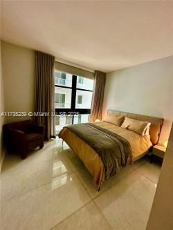 bedroom featuring french doors