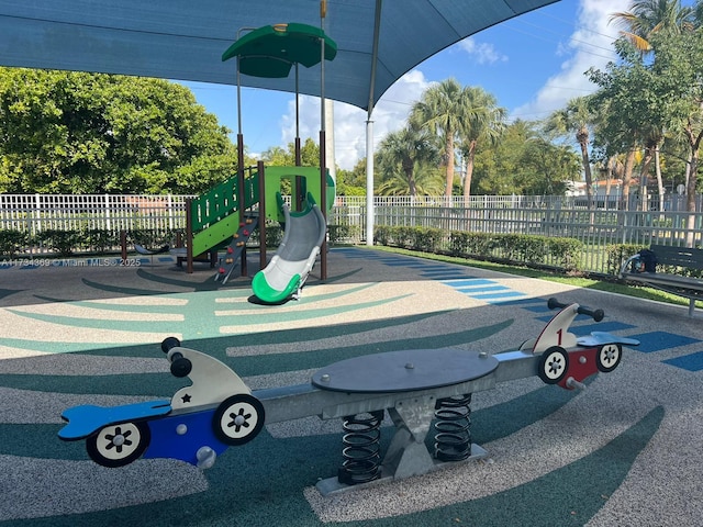 view of play area