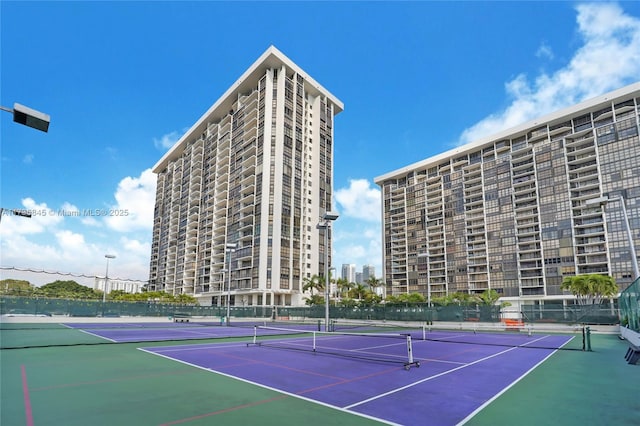 view of tennis court