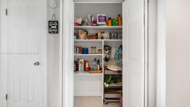 view of pantry